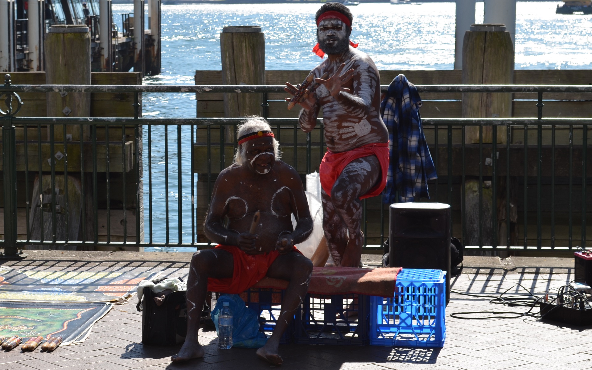 Aboriginals Busking at Circular Quay, Sydney Australia by lonewolf6738