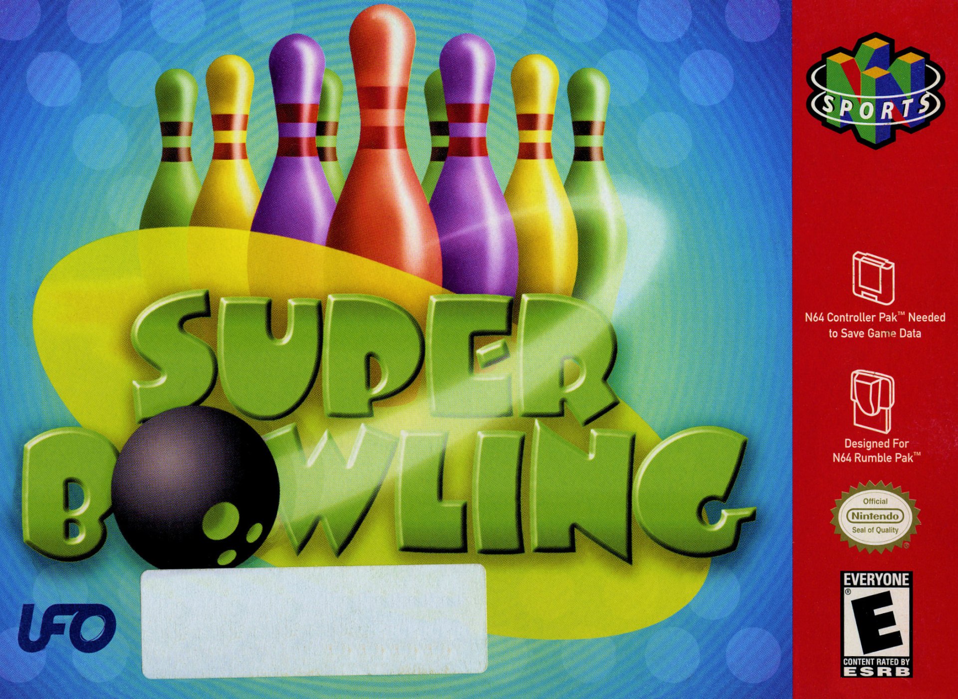 Super Bowling Video Game Box Art - ID: 27421 - Image Abyss