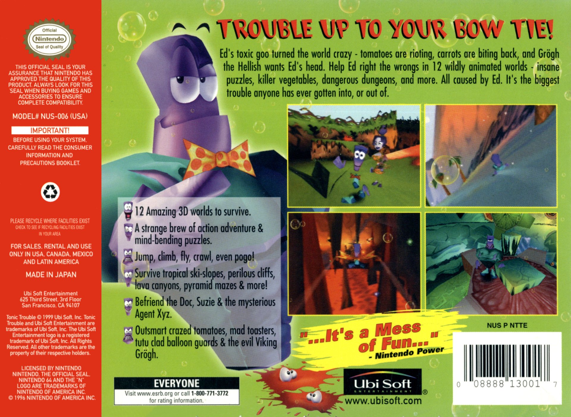 video game Tonic Trouble Image