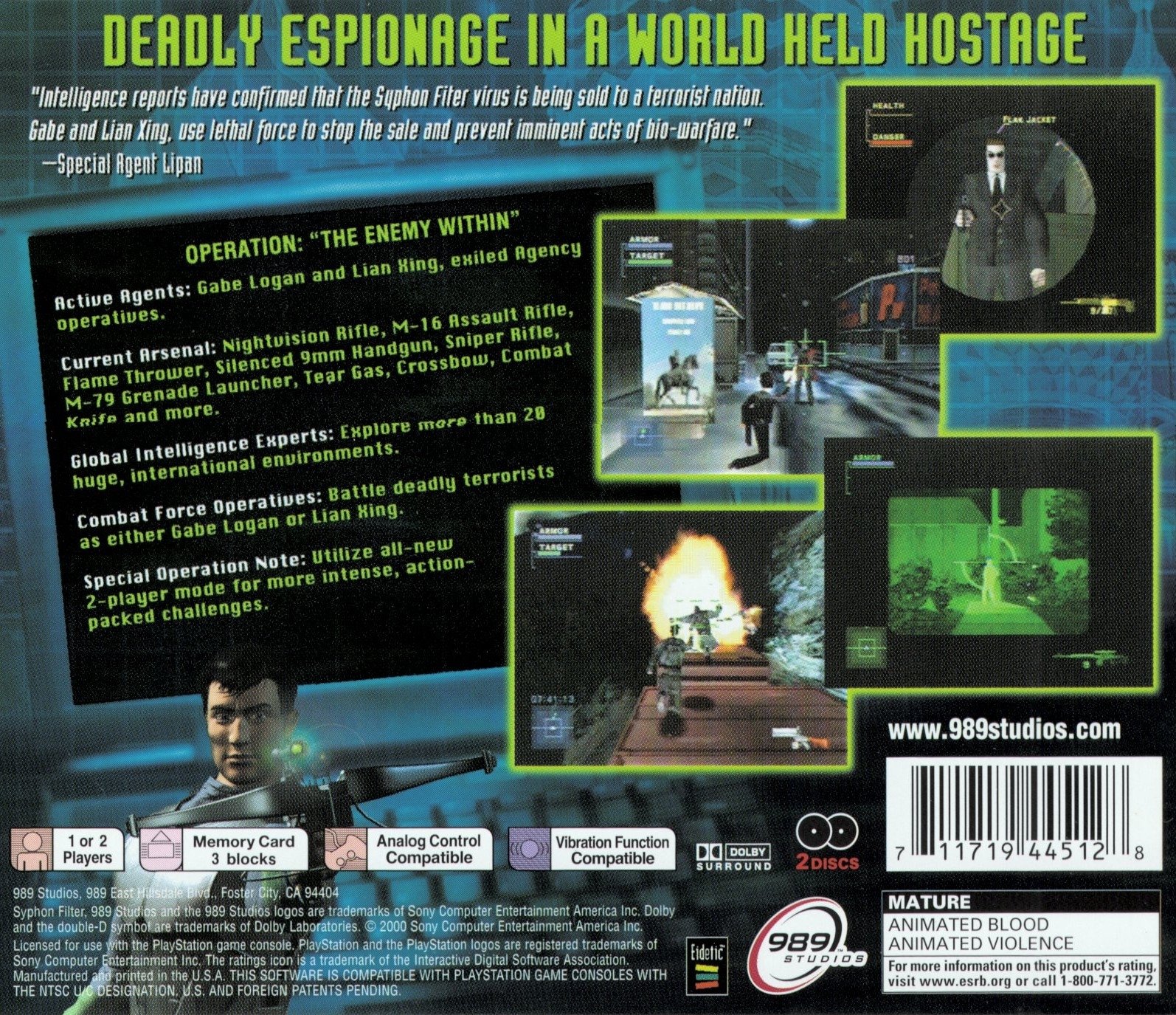 video game Syphon Filter 2 Image