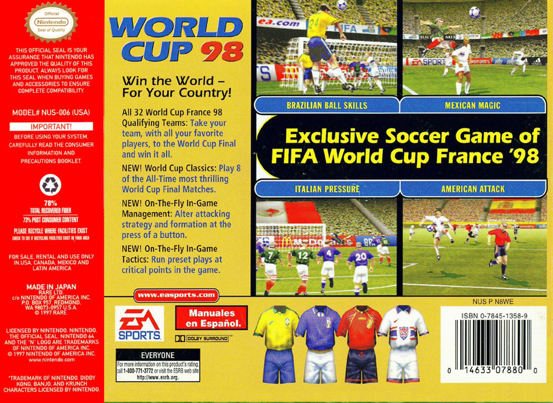 video game World Cup 98 Image
