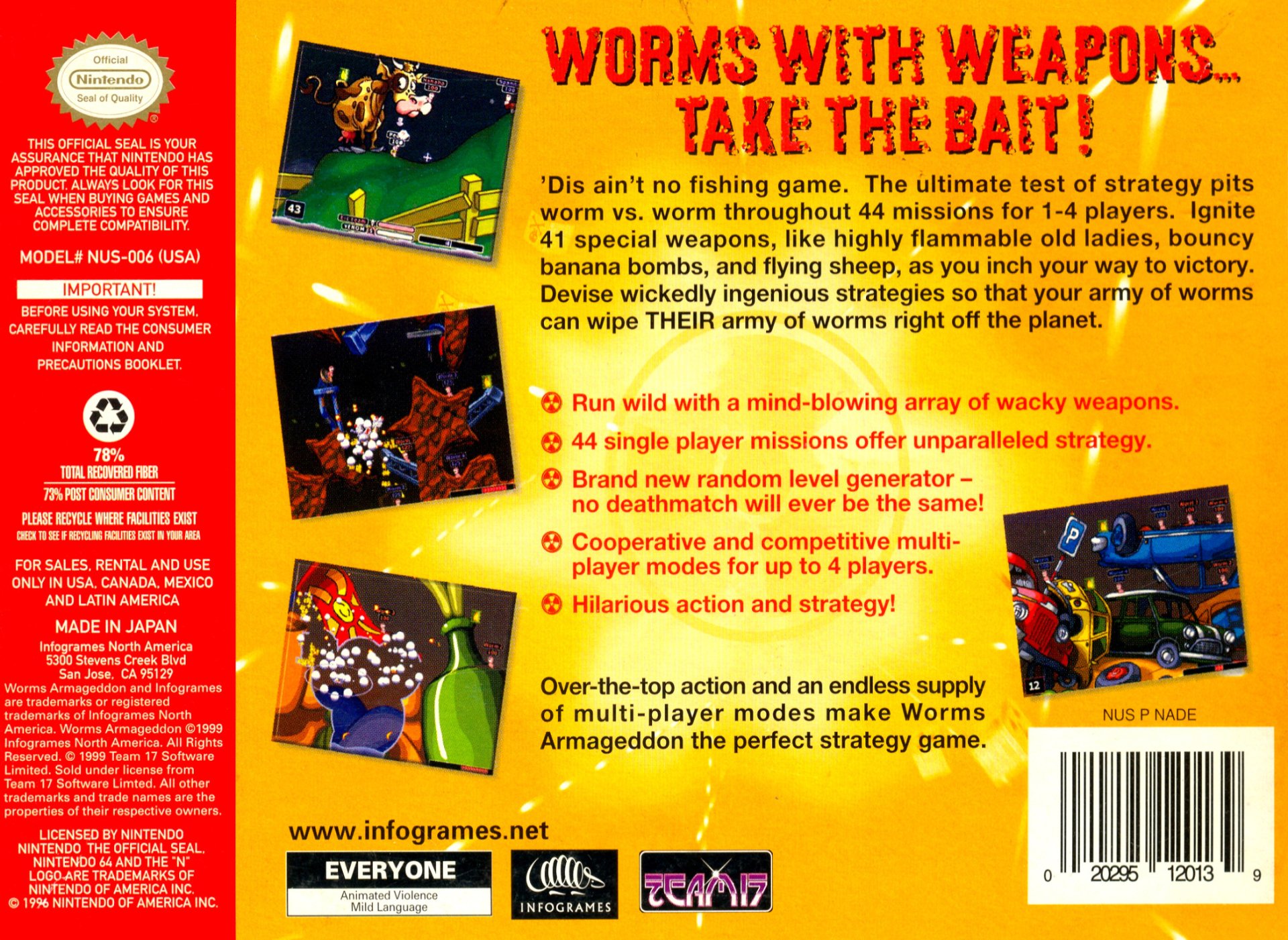 video game Worms Armageddon Image