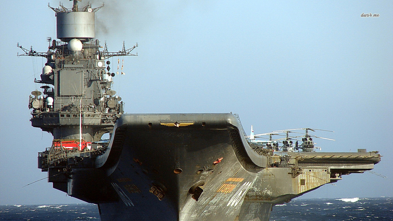 Russian aircraft carrier Admiral Kuznetsov Picture