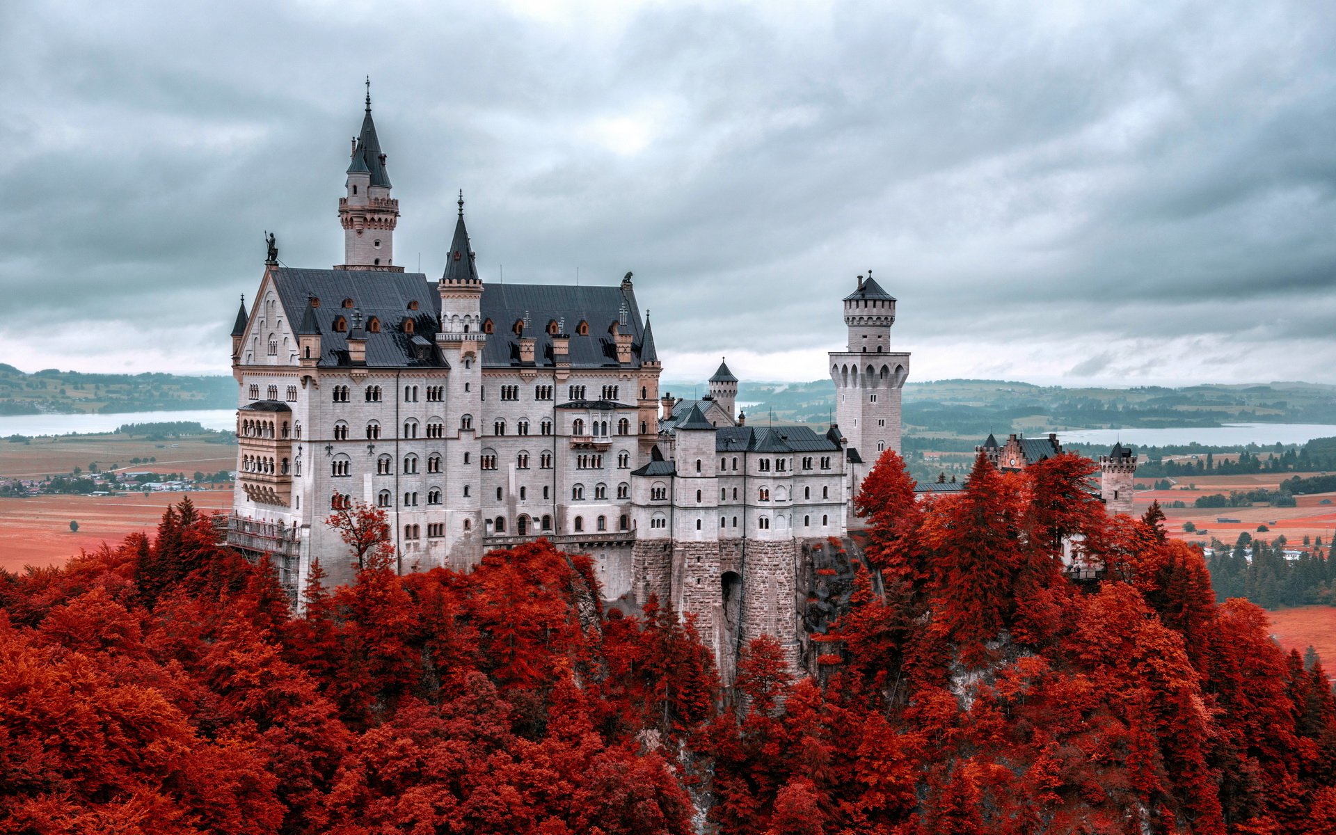 man made Neuschwanstein Castle Image