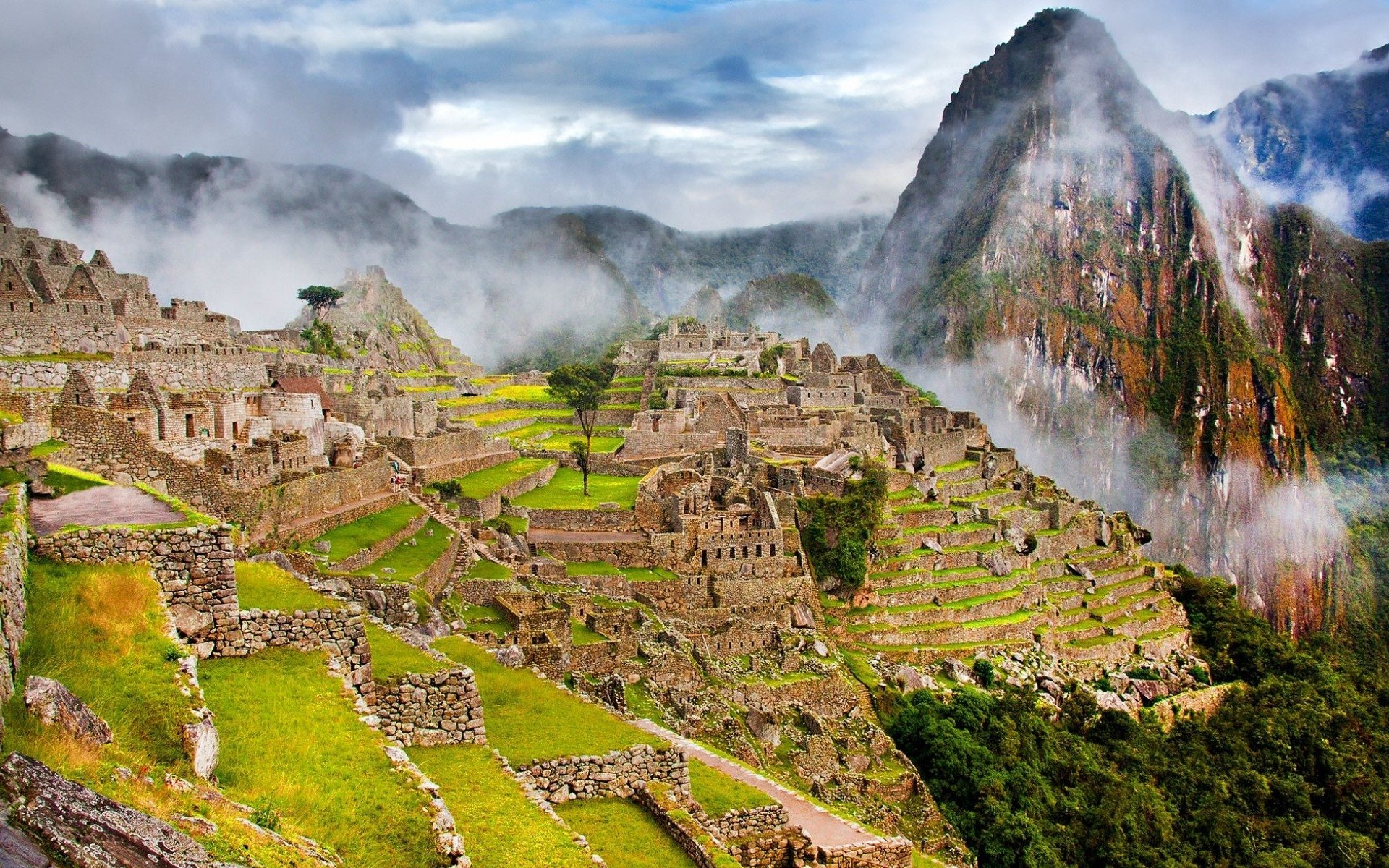 fog Peru man made Machu Picchu Image