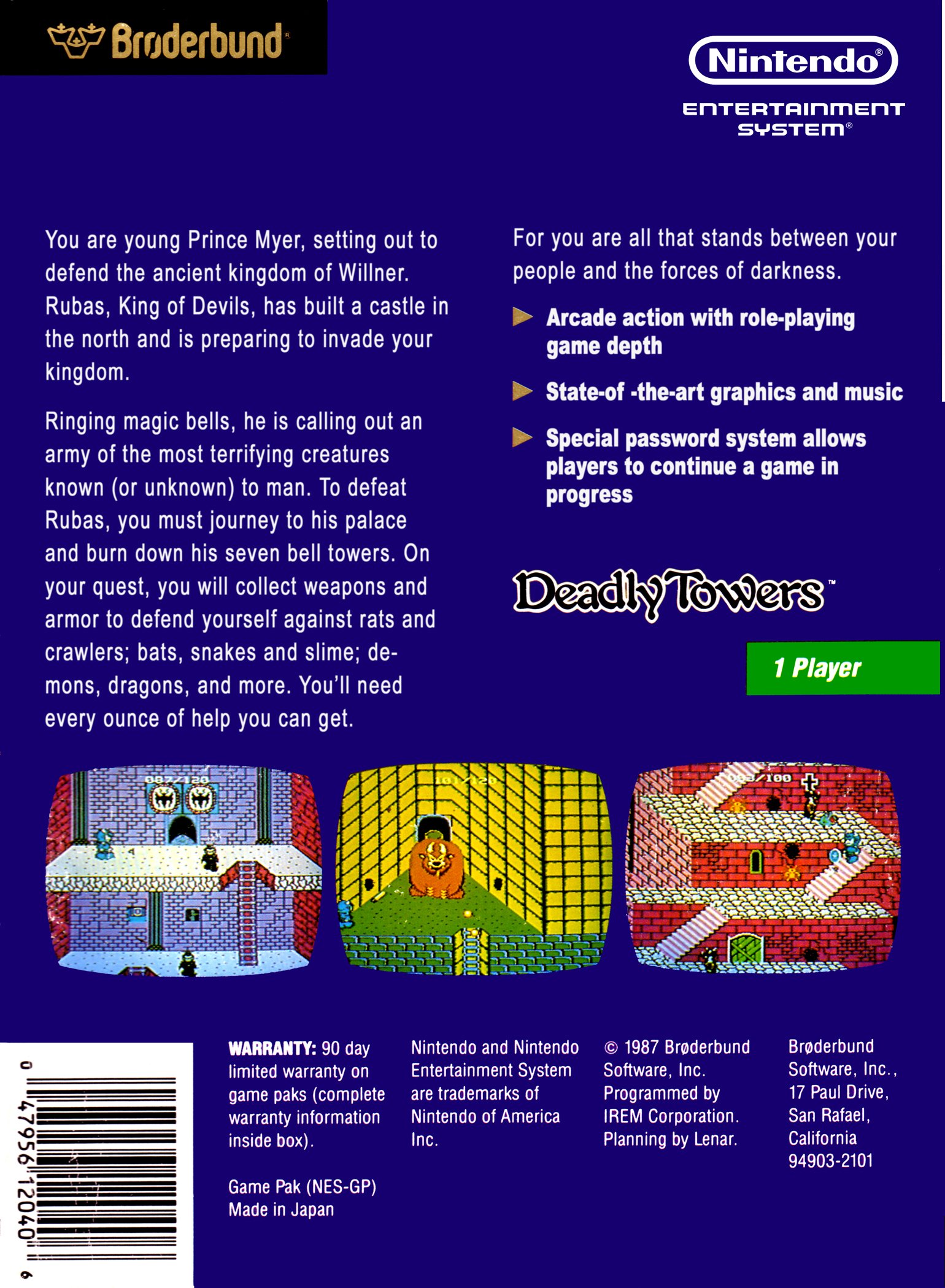 video game Deadly Towers Image