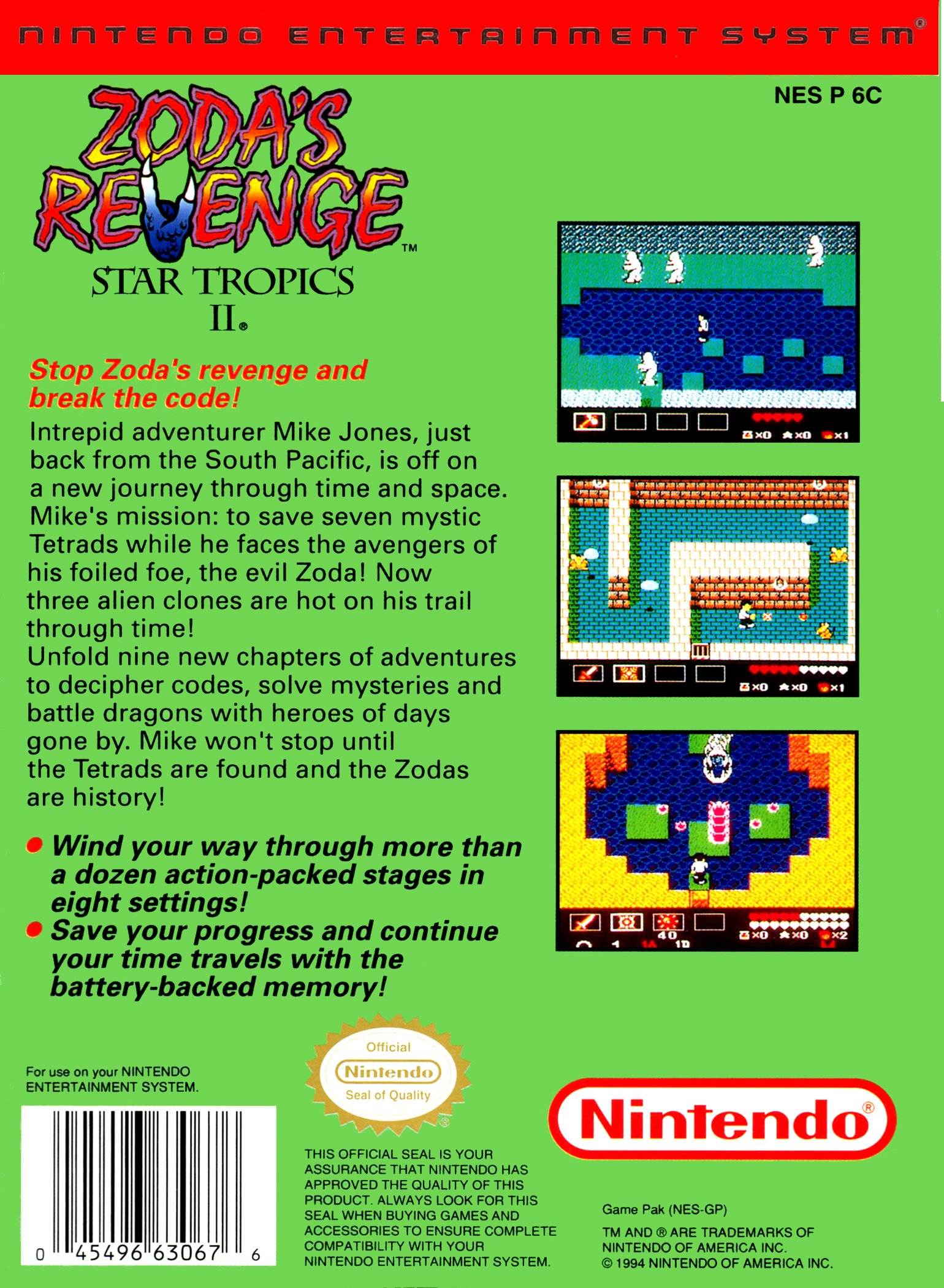 video game StarTropics II: Zoda's Revenge Image