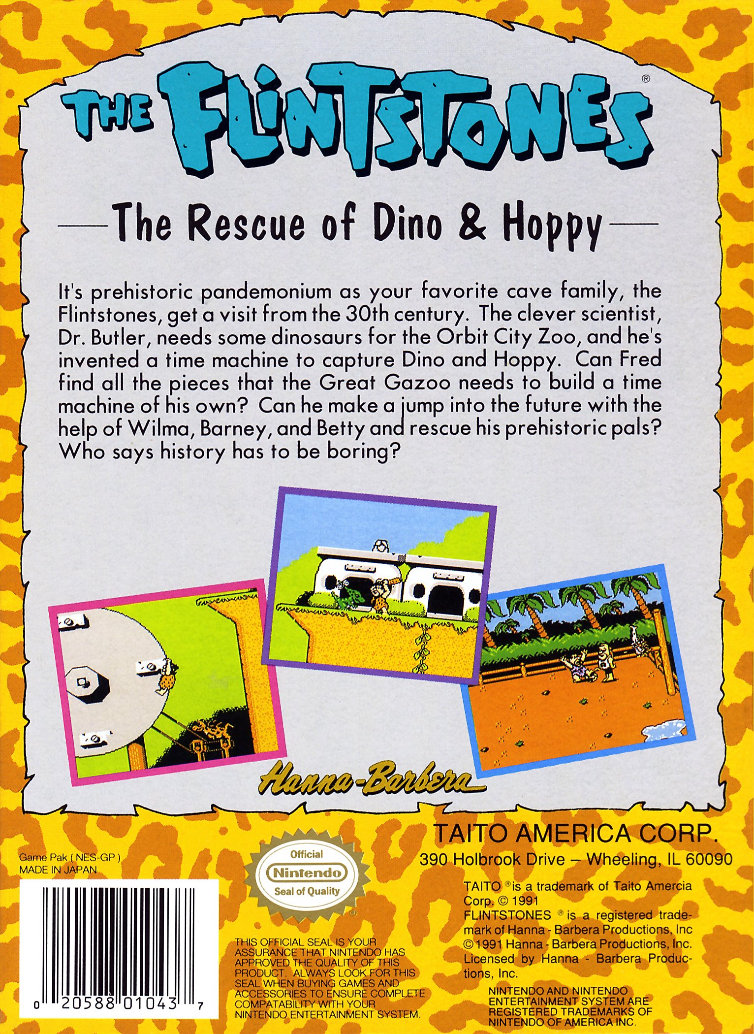 video game The Flintstones: The Rescue of Dino & Hoppy Image