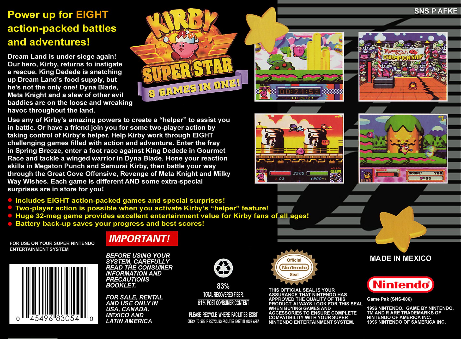 video game Kirby Super Star Image