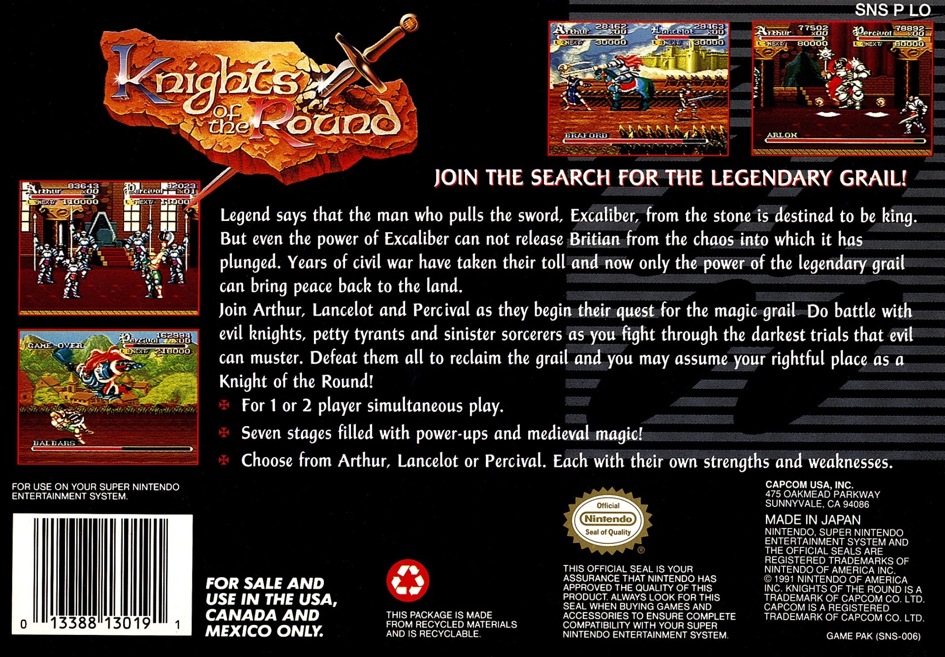 video game Knights of the Round Image