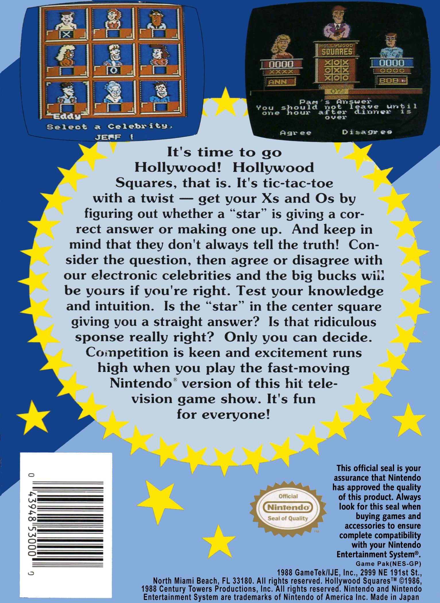 video game Hollywood Squares Image