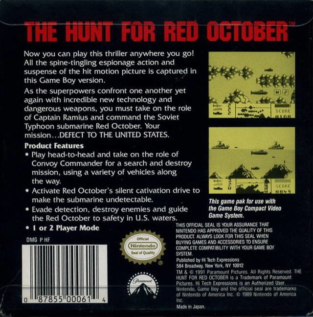 video game The Hunt for Red October Image