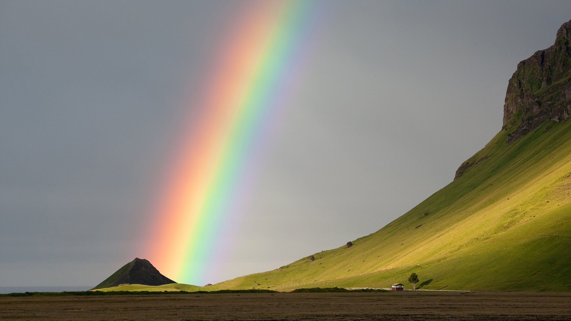 Rainbow to earth