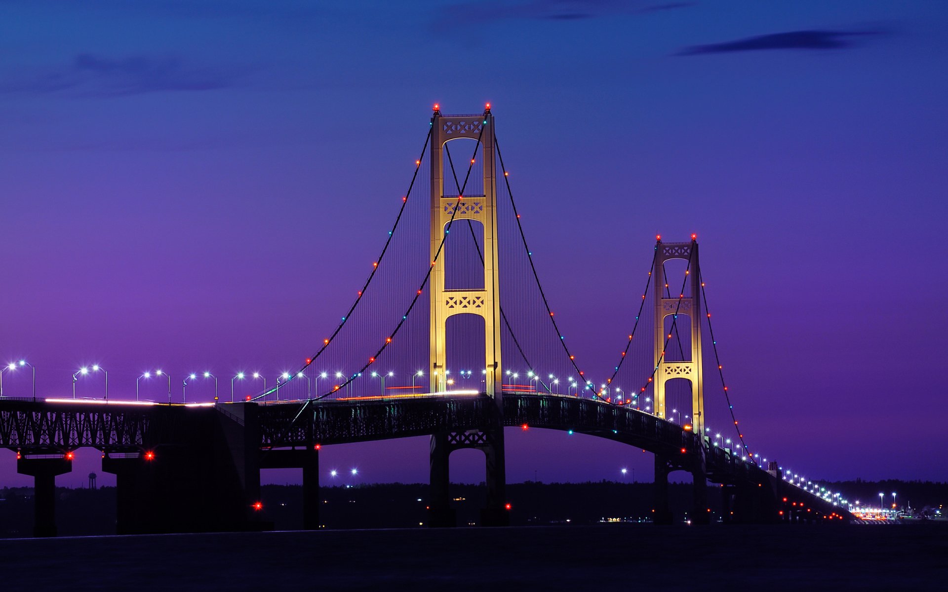 Mackinac Bridge man made bridge Image