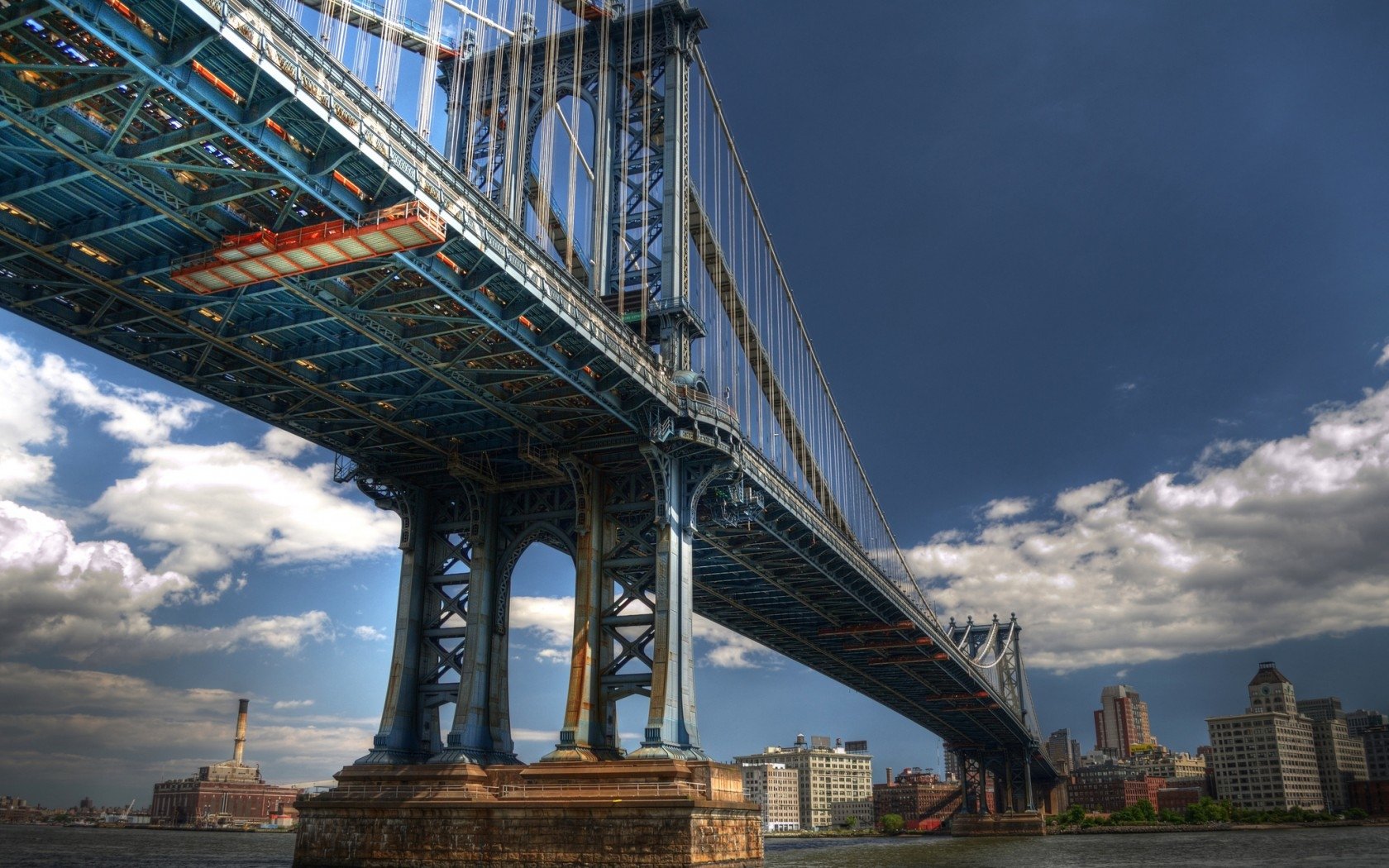 man made Manhattan Bridge Image