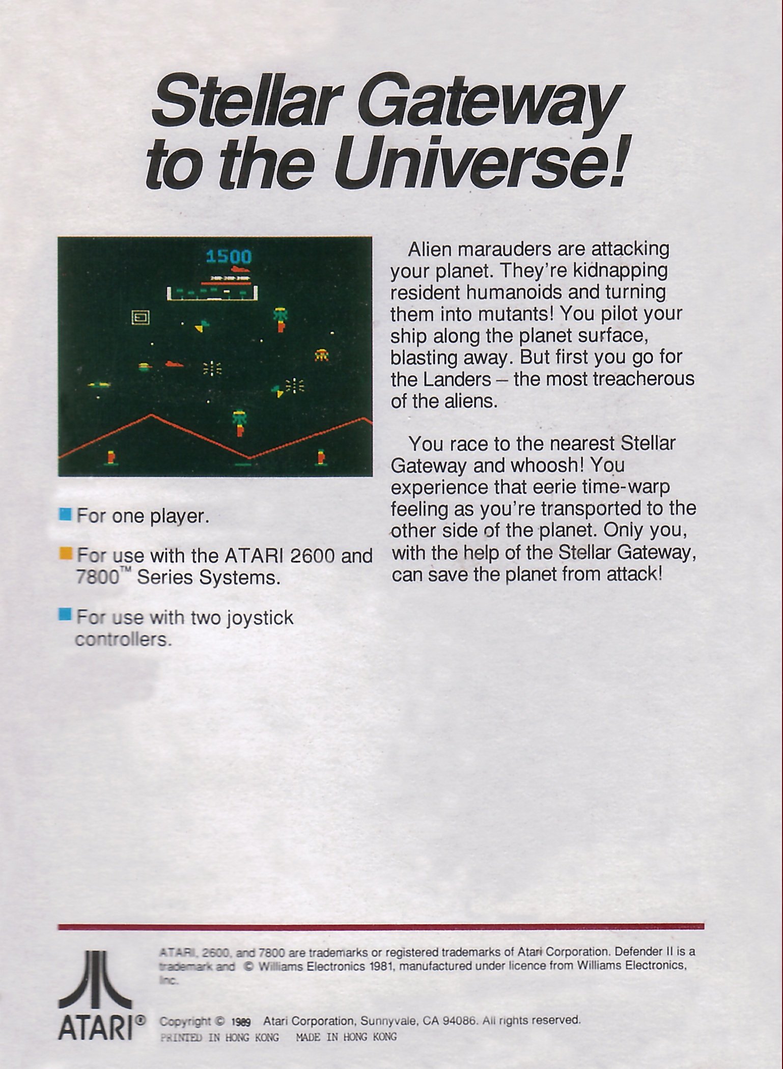 video game Defender II Image