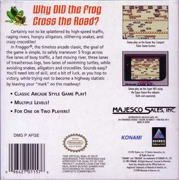 video game Frogger Image