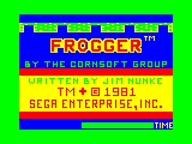 video game Frogger Image
