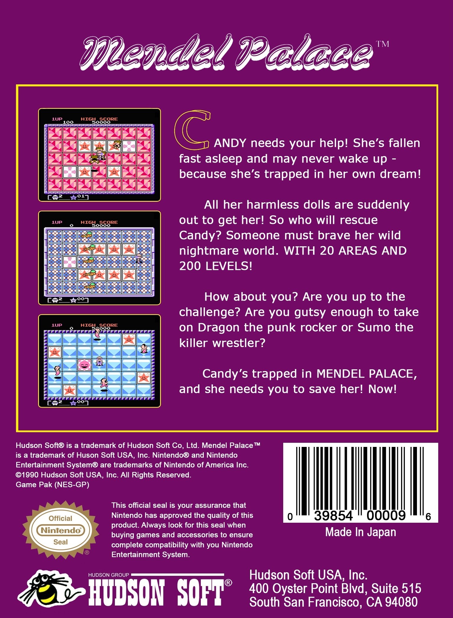 video game Mendel Palace Image