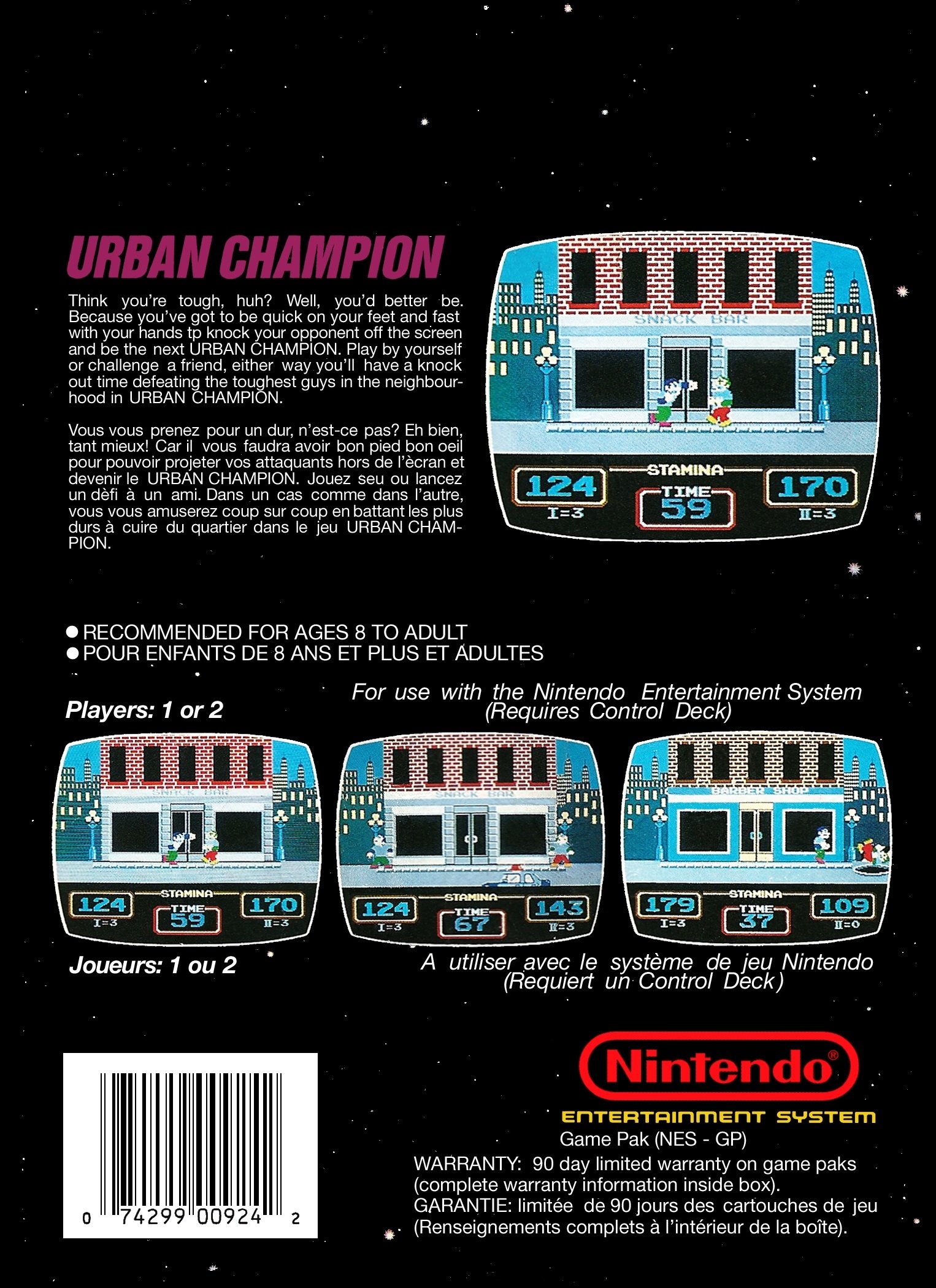 video game Urban Champion Image