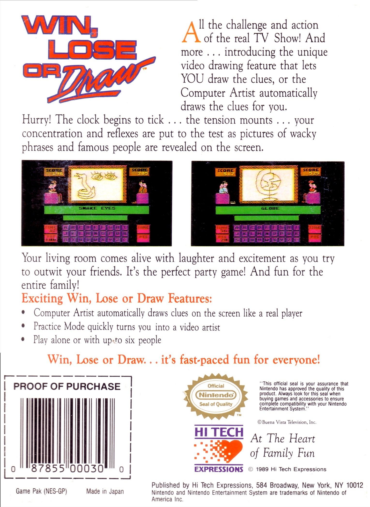 video game Win, Lose or Draw Image