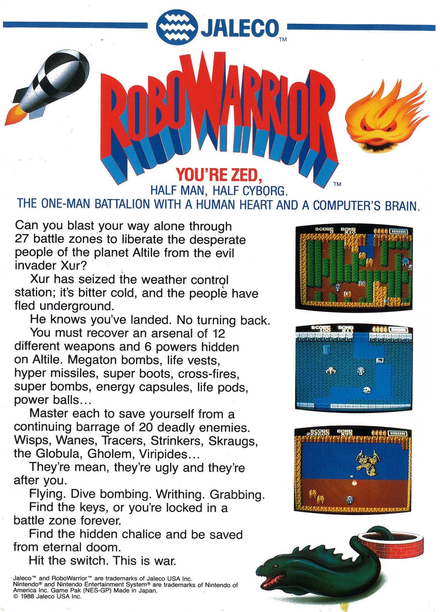 video game Robo Warrior Image