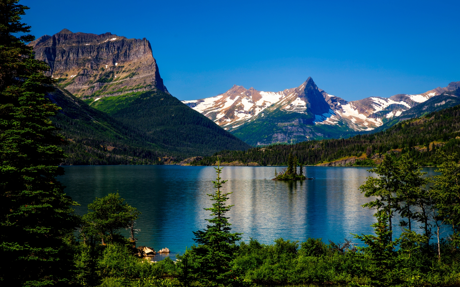 Saint Mary Lake Picture Image Abyss