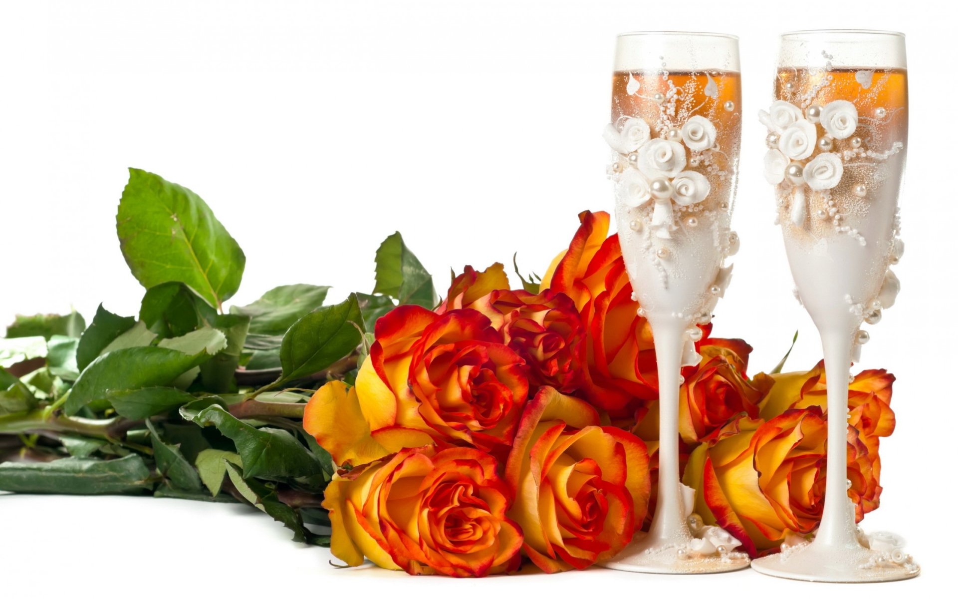 rose champagne photography still life Image