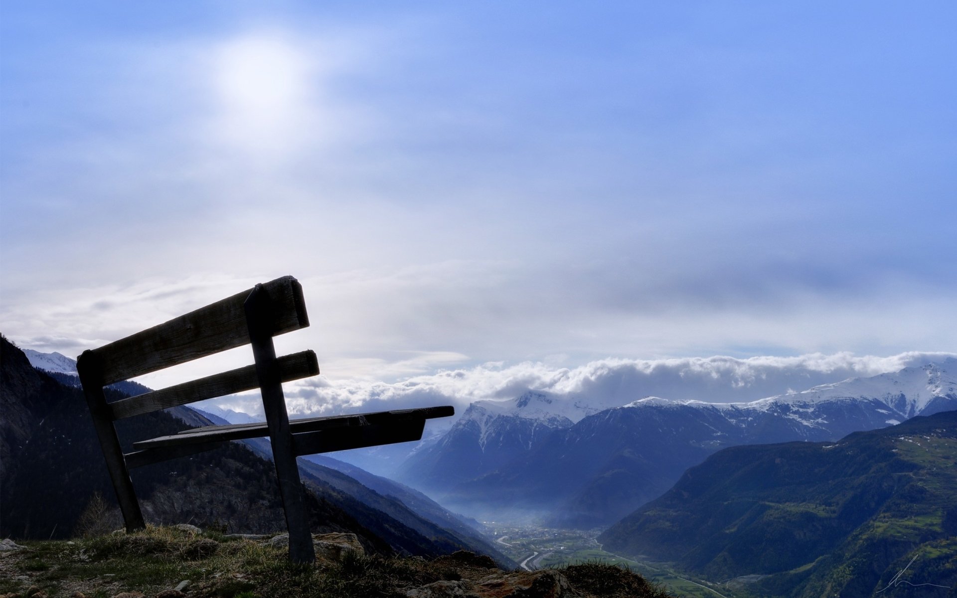 man made bench Image