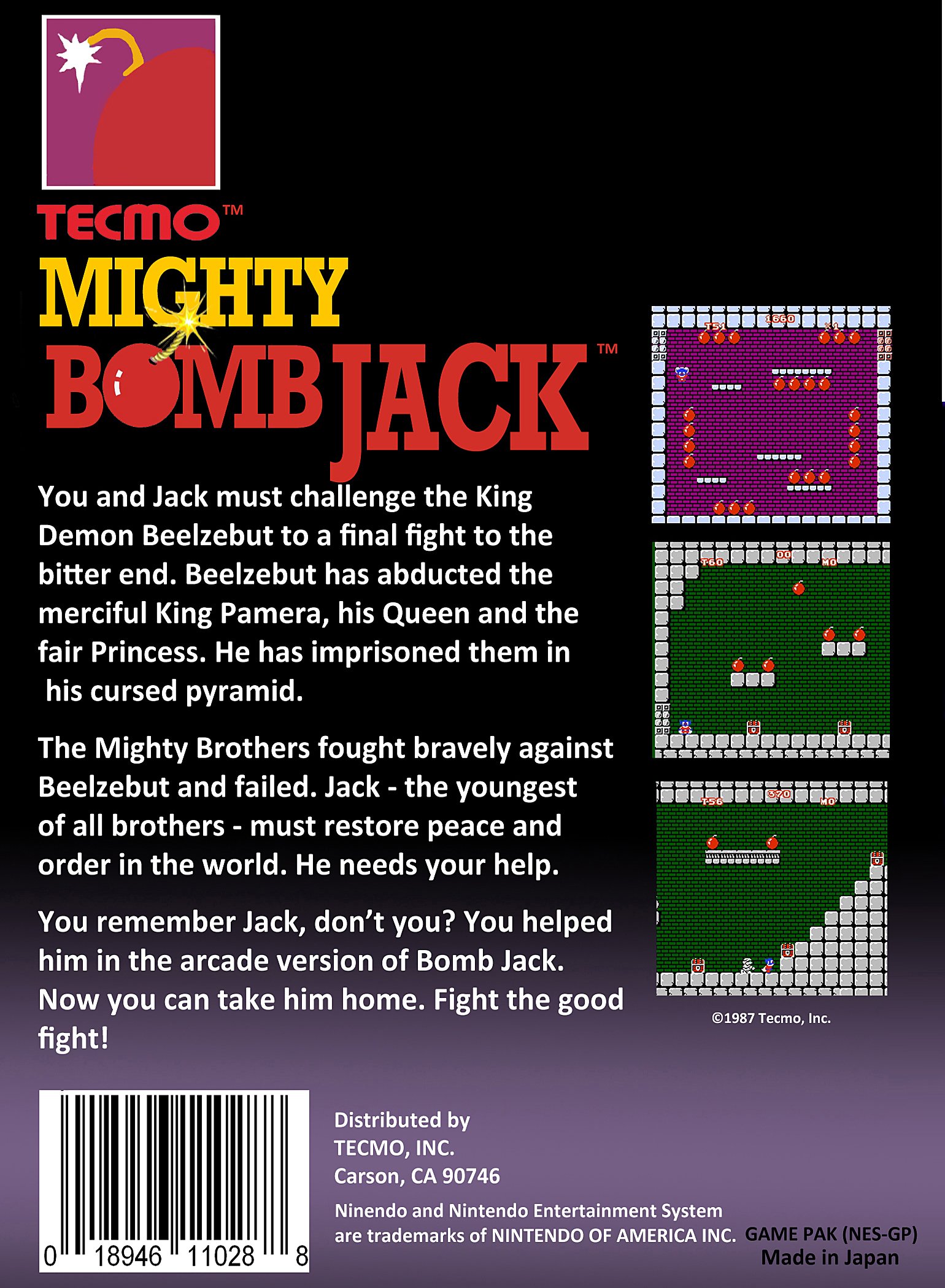 video game Mighty Bomb Jack Image