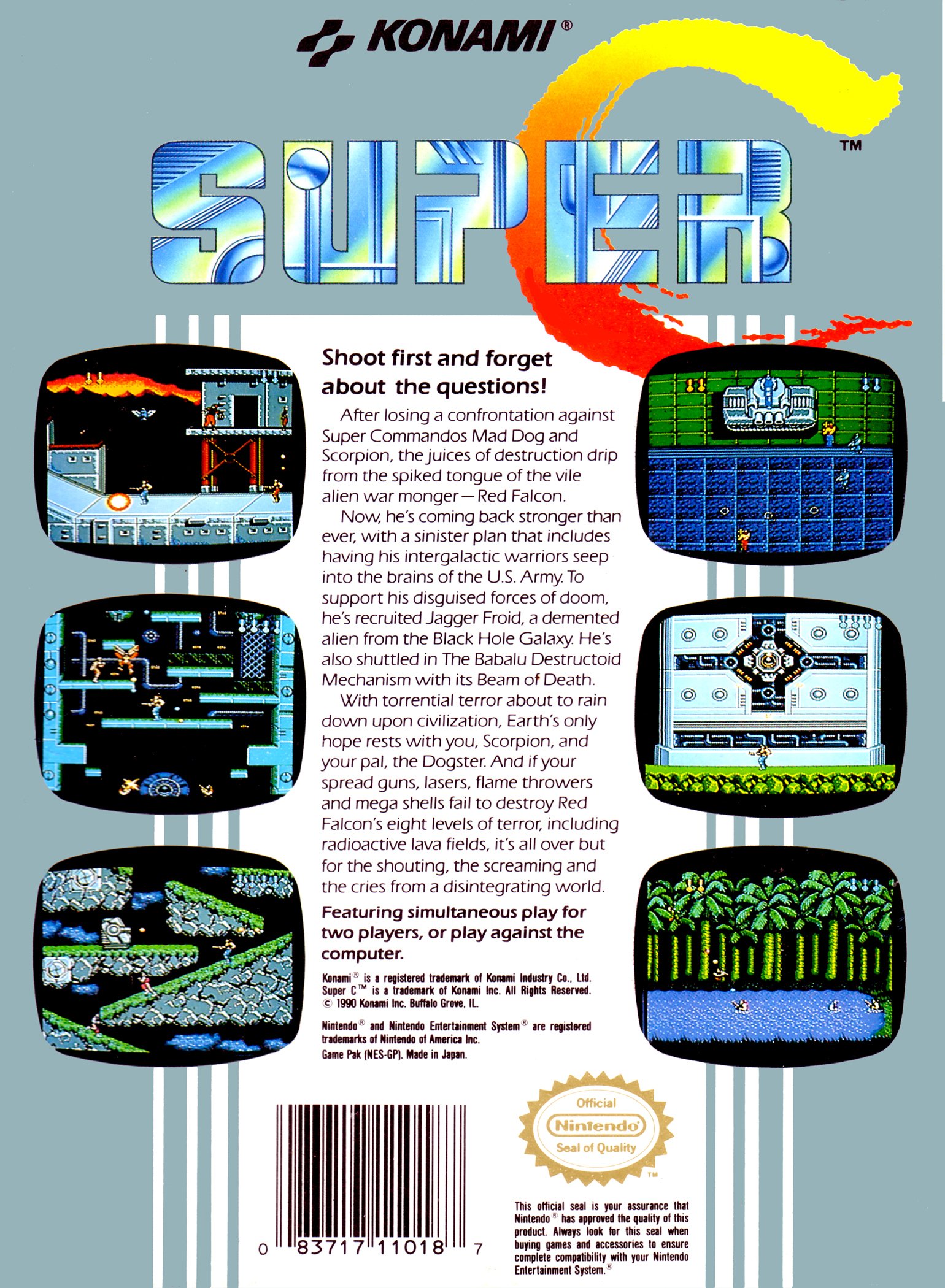 video game Super C Image