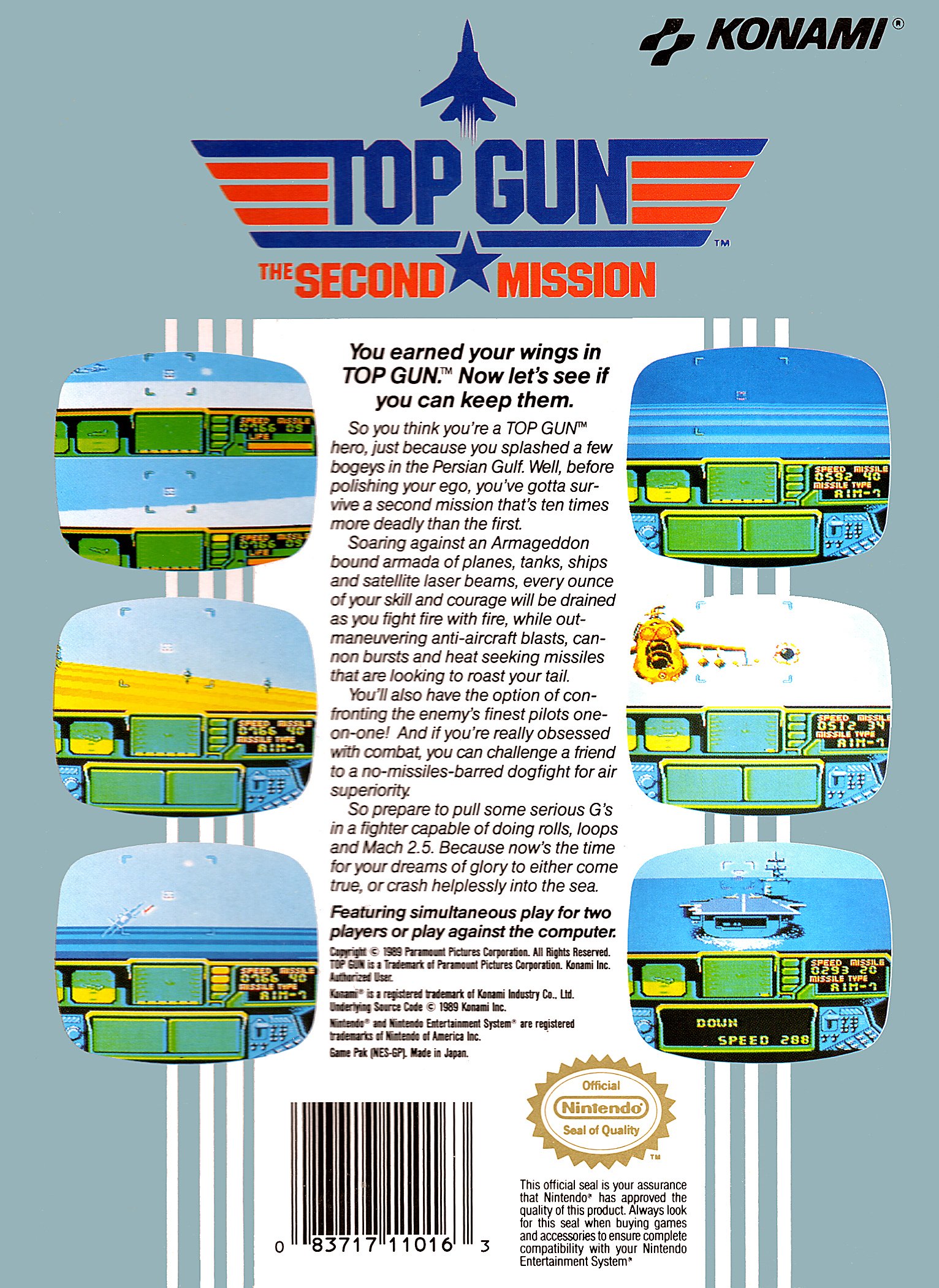 video game Top Gun: The Second Mission Image