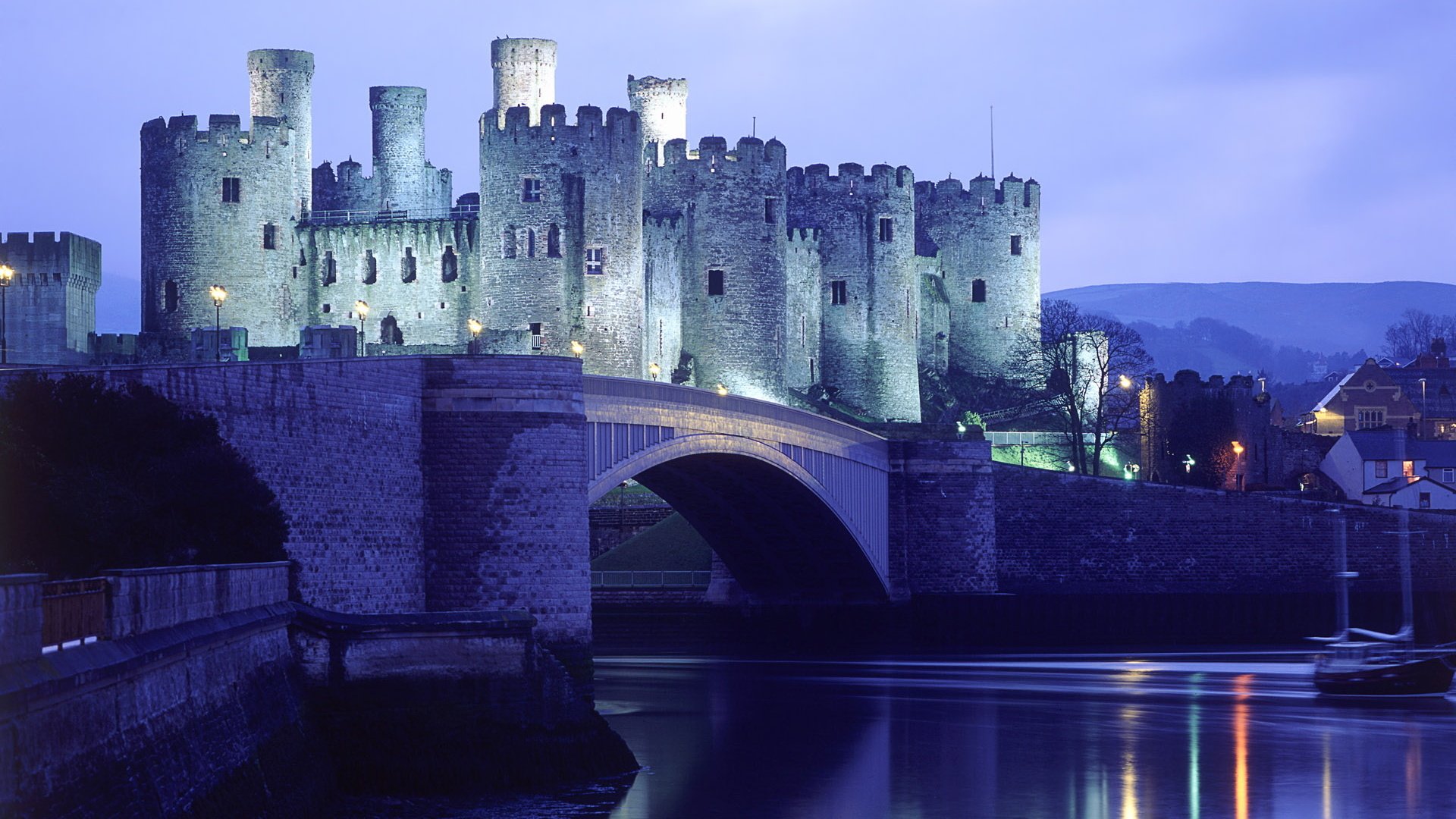 man made Conwy Castle Image