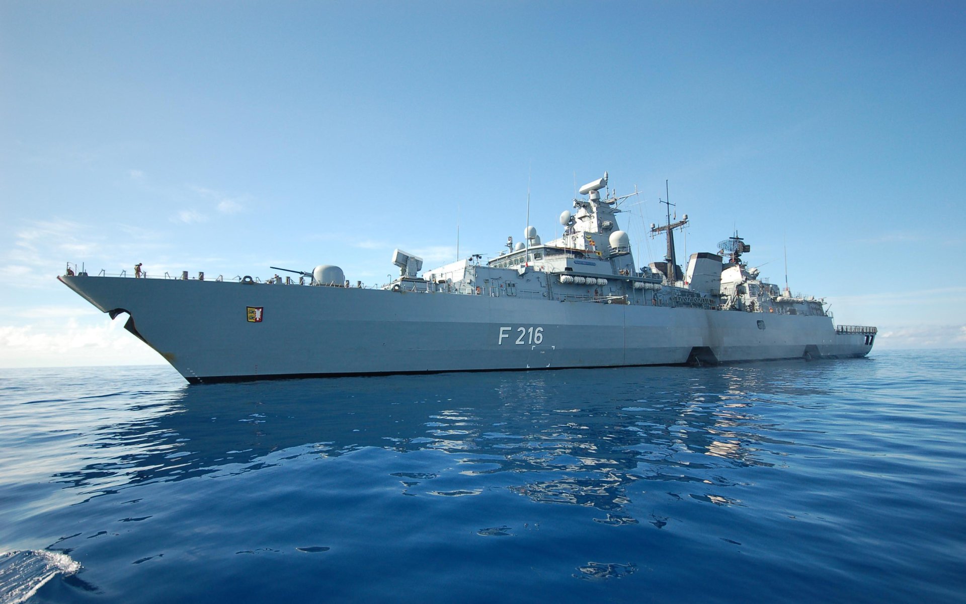 military German Frigate Schleswig-Holstein (F 216) Image