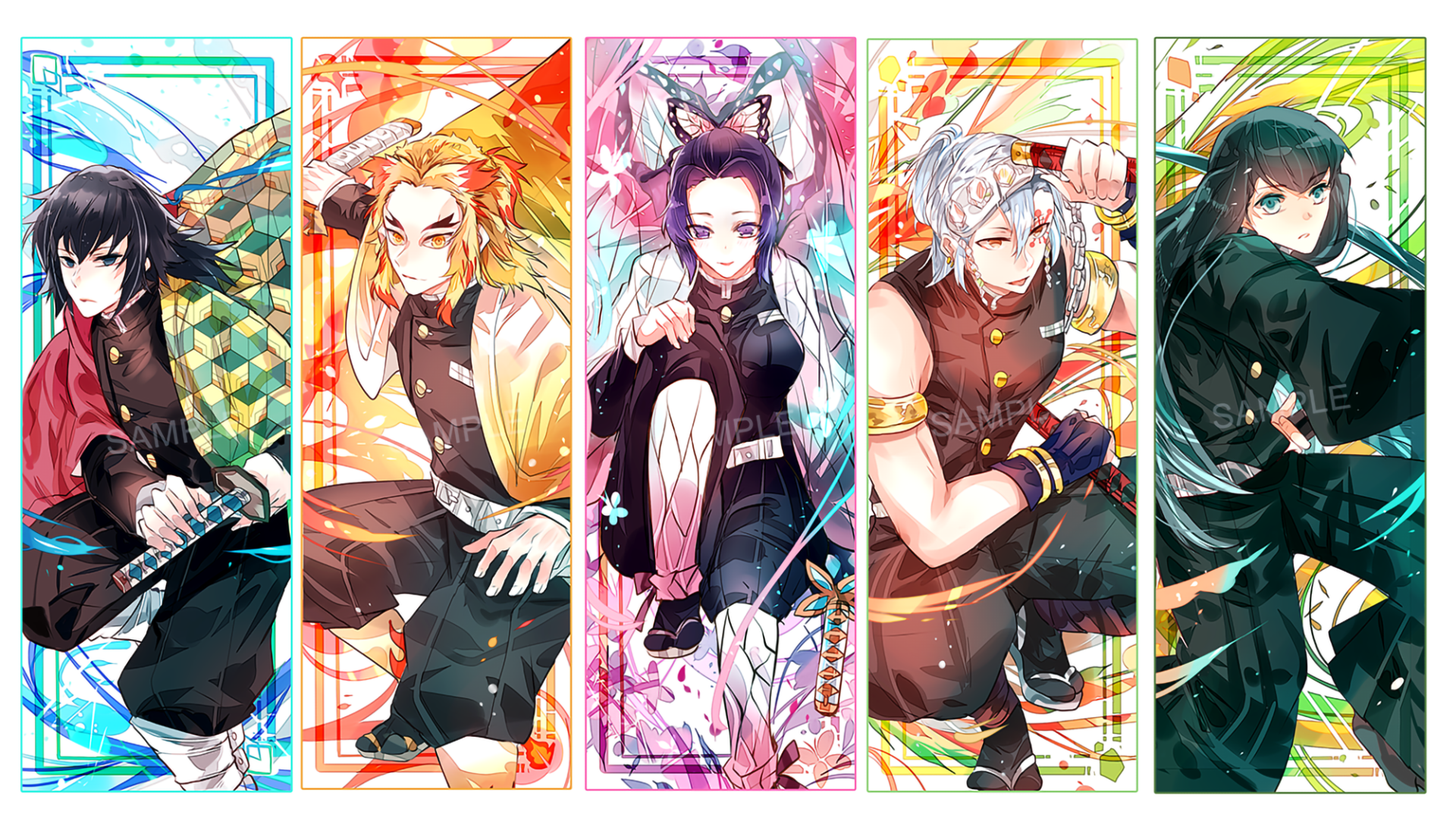 Shinobu Kochou Giyuu Tomioka Anime Demon Slayer: Kimetsu no Yaiba Image