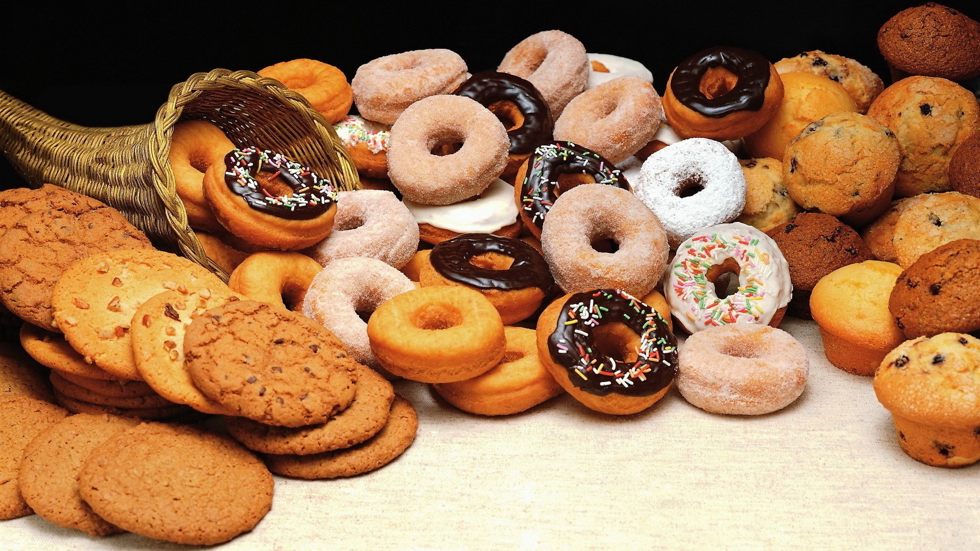 Download Muffin Cookie Doughnut Food Sweets Image