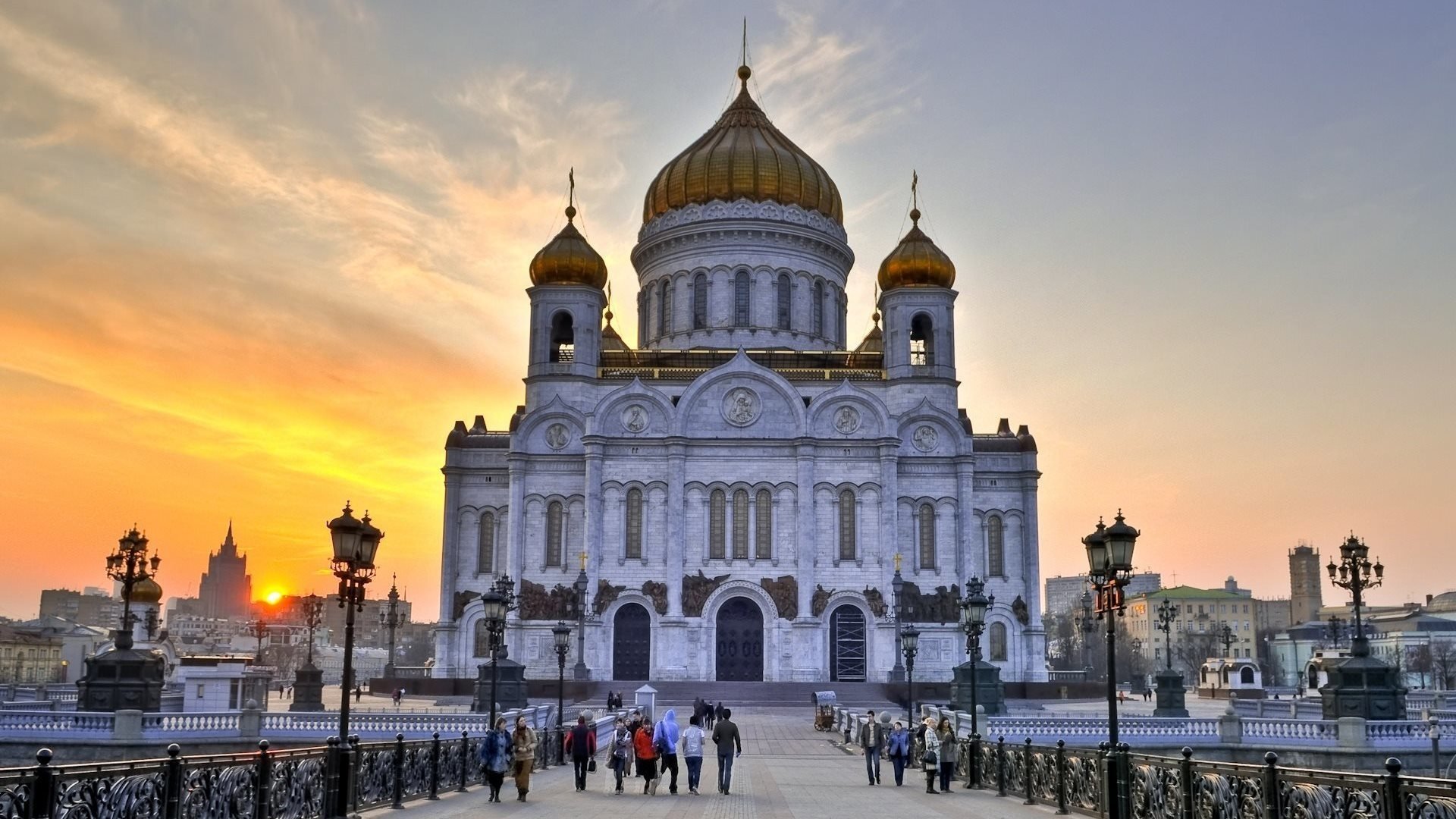 Download Russia Moscow Cathedral Church Building Religious Cathedral Of Christ The Saviour Image