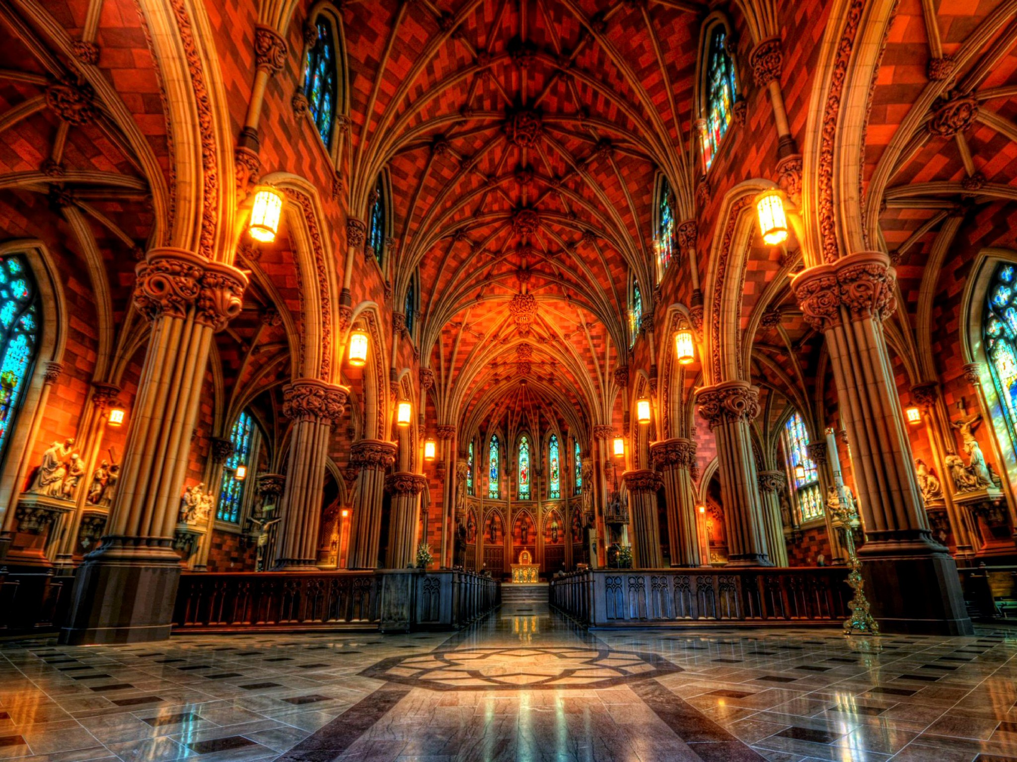 Inside Notre Dame Cathedral Image 