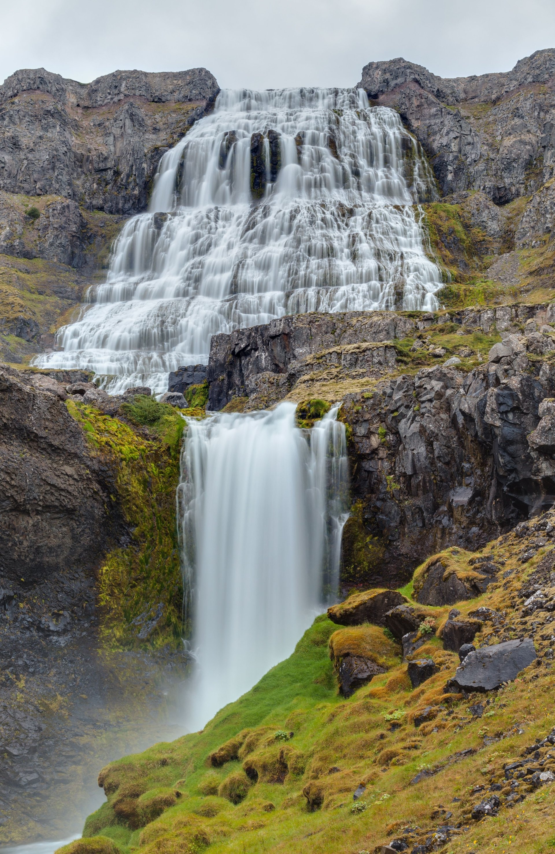 waterfall nature Dynjandi Image