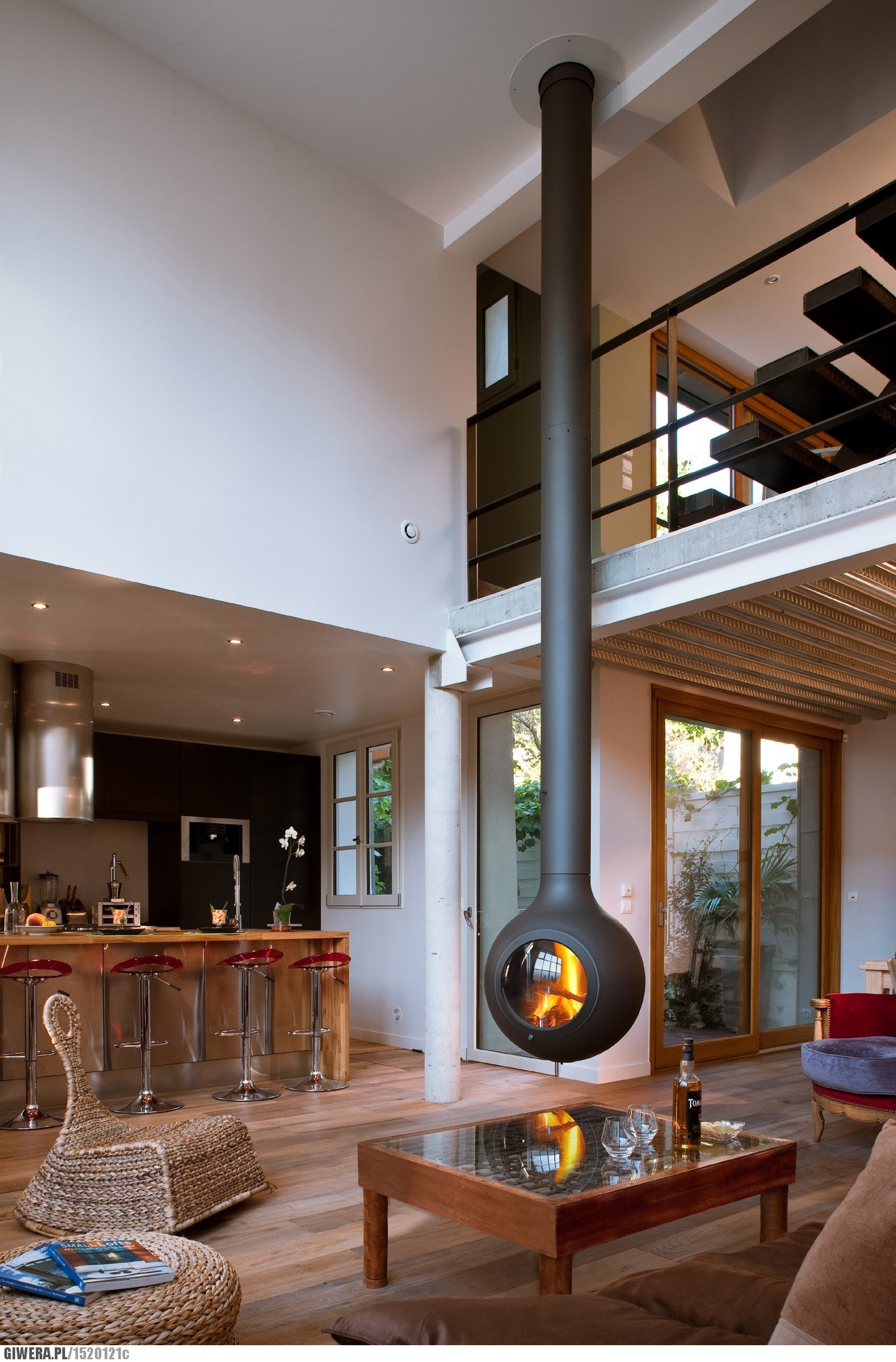 fireplace man made room Image