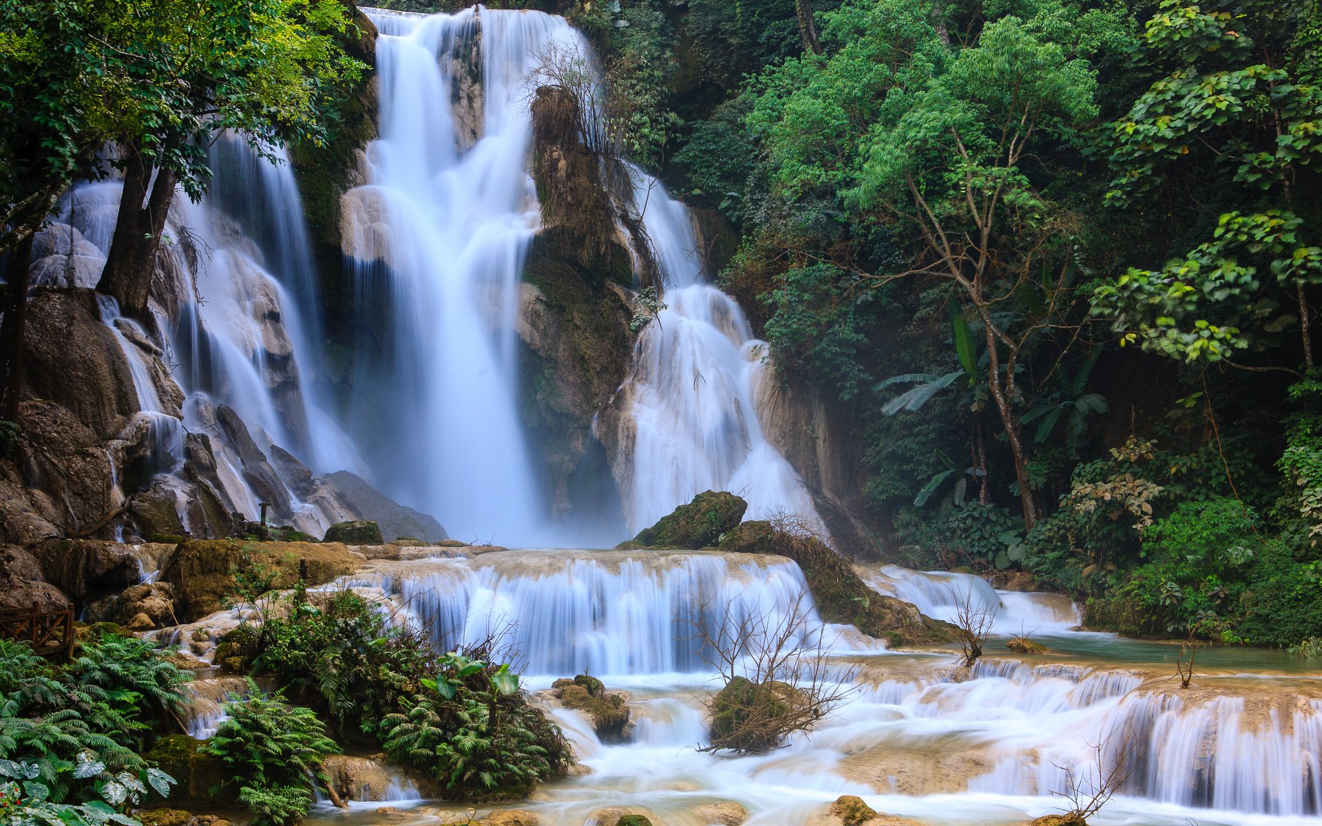 Download Laos Kuang Si Waterfall Nature Waterfall Image