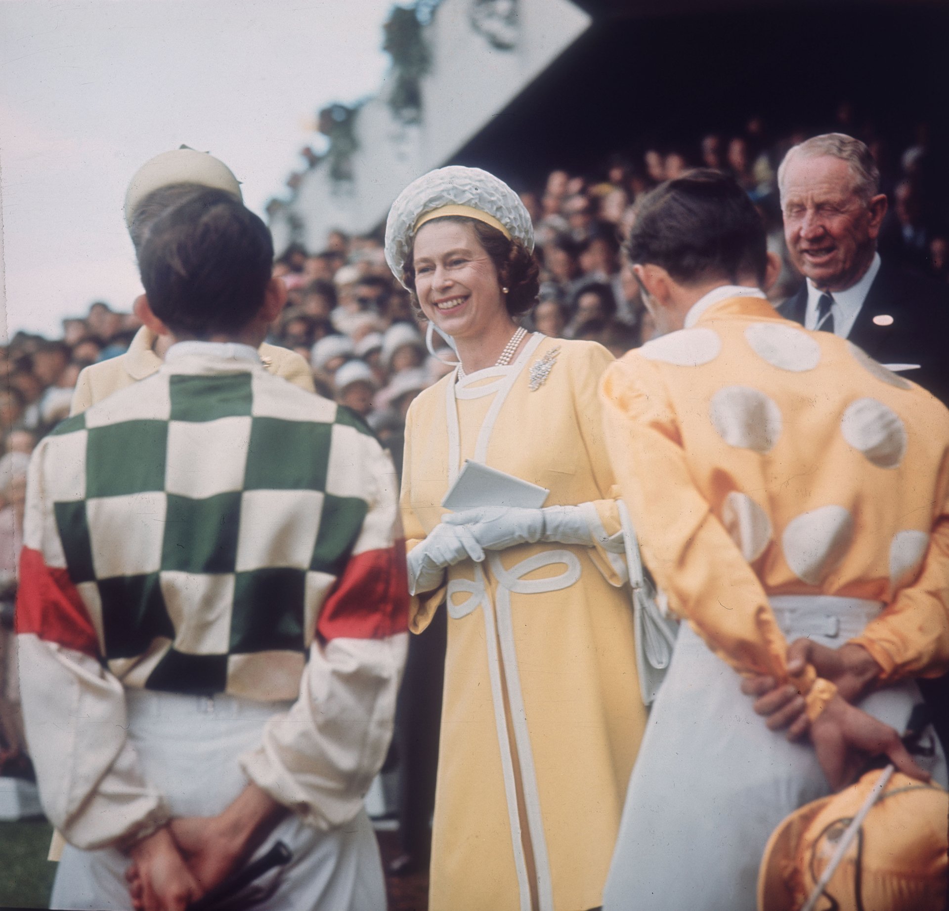  Queen Elizabeth II with Ron Quinton and Hilton Cope
