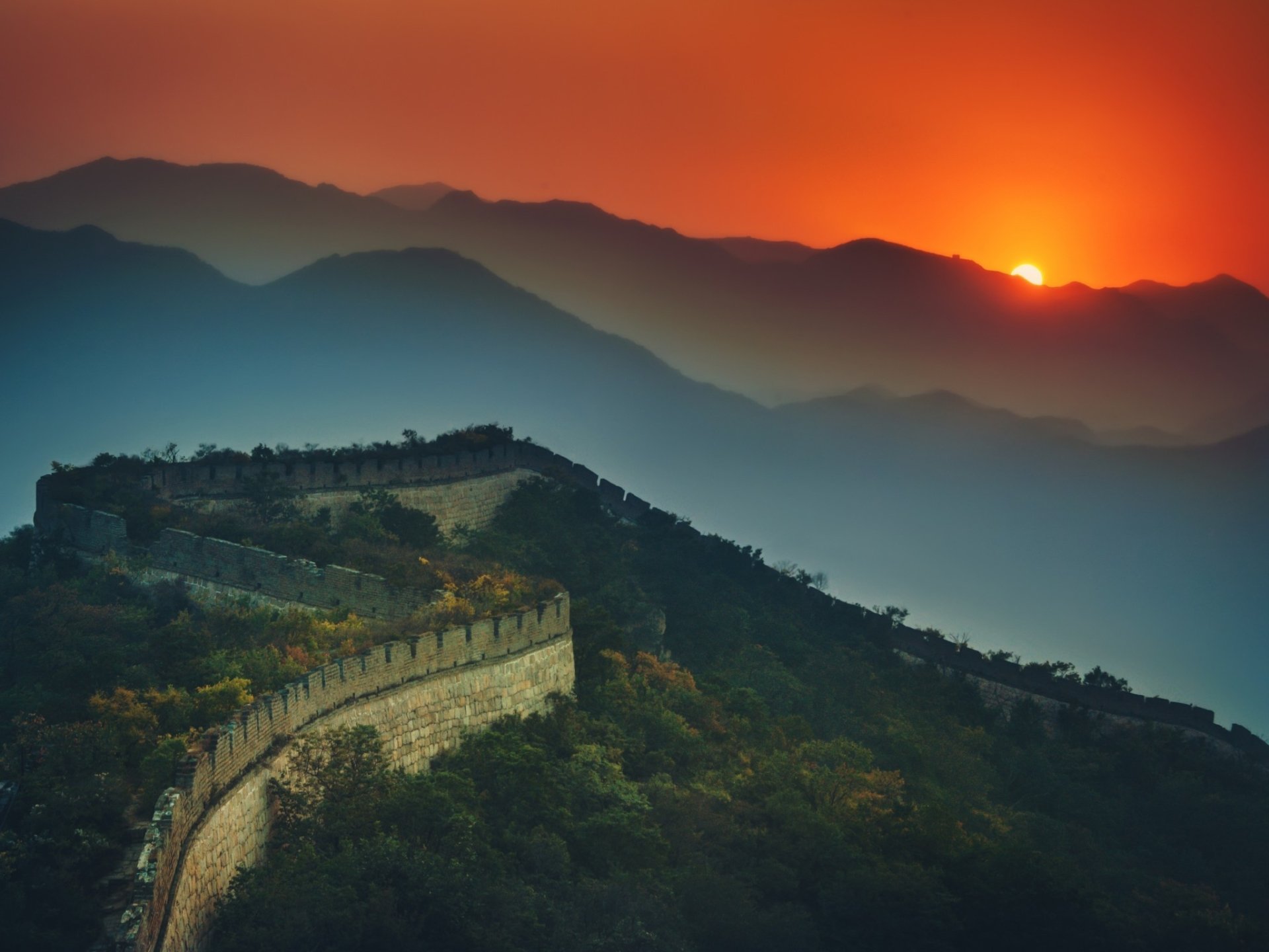 man made Great Wall of China Image