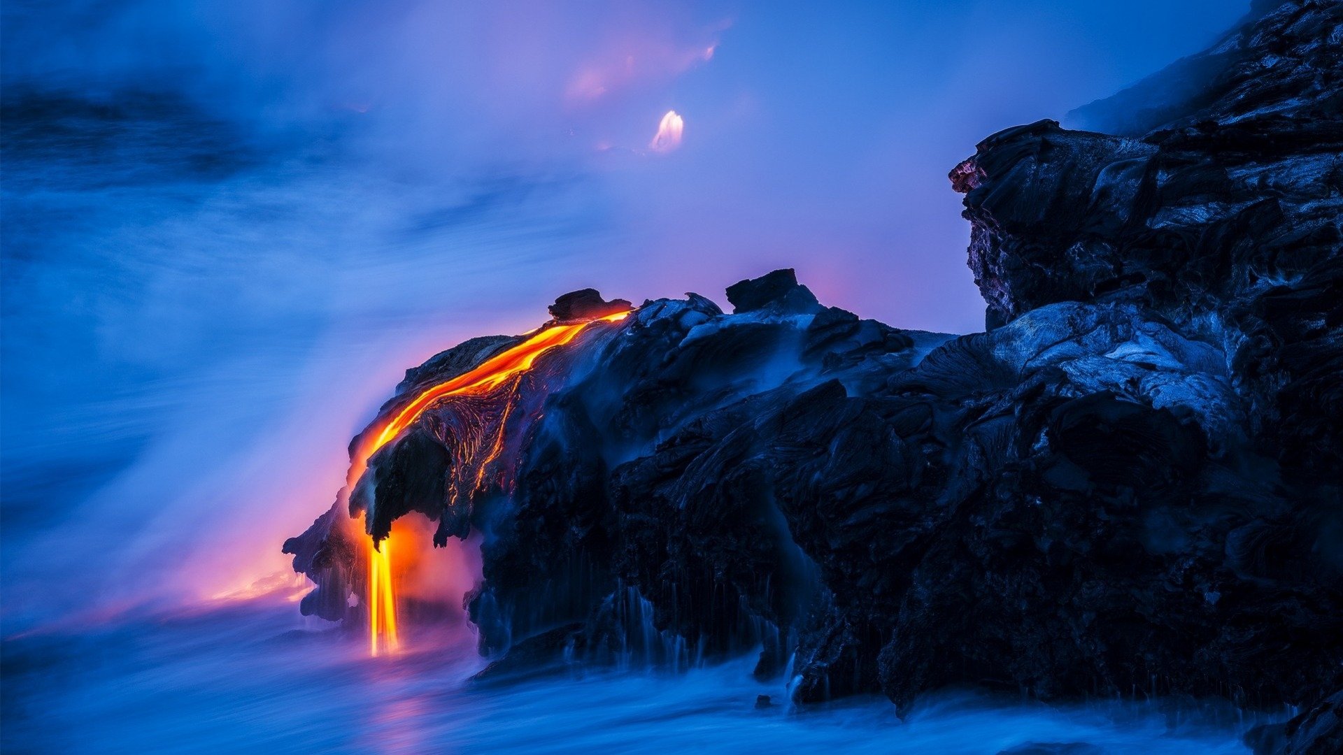 Lava on Volcanic Rock - Image Abyss