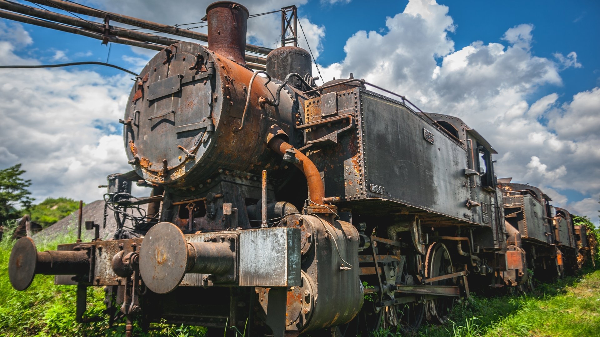 old vehicle train Image