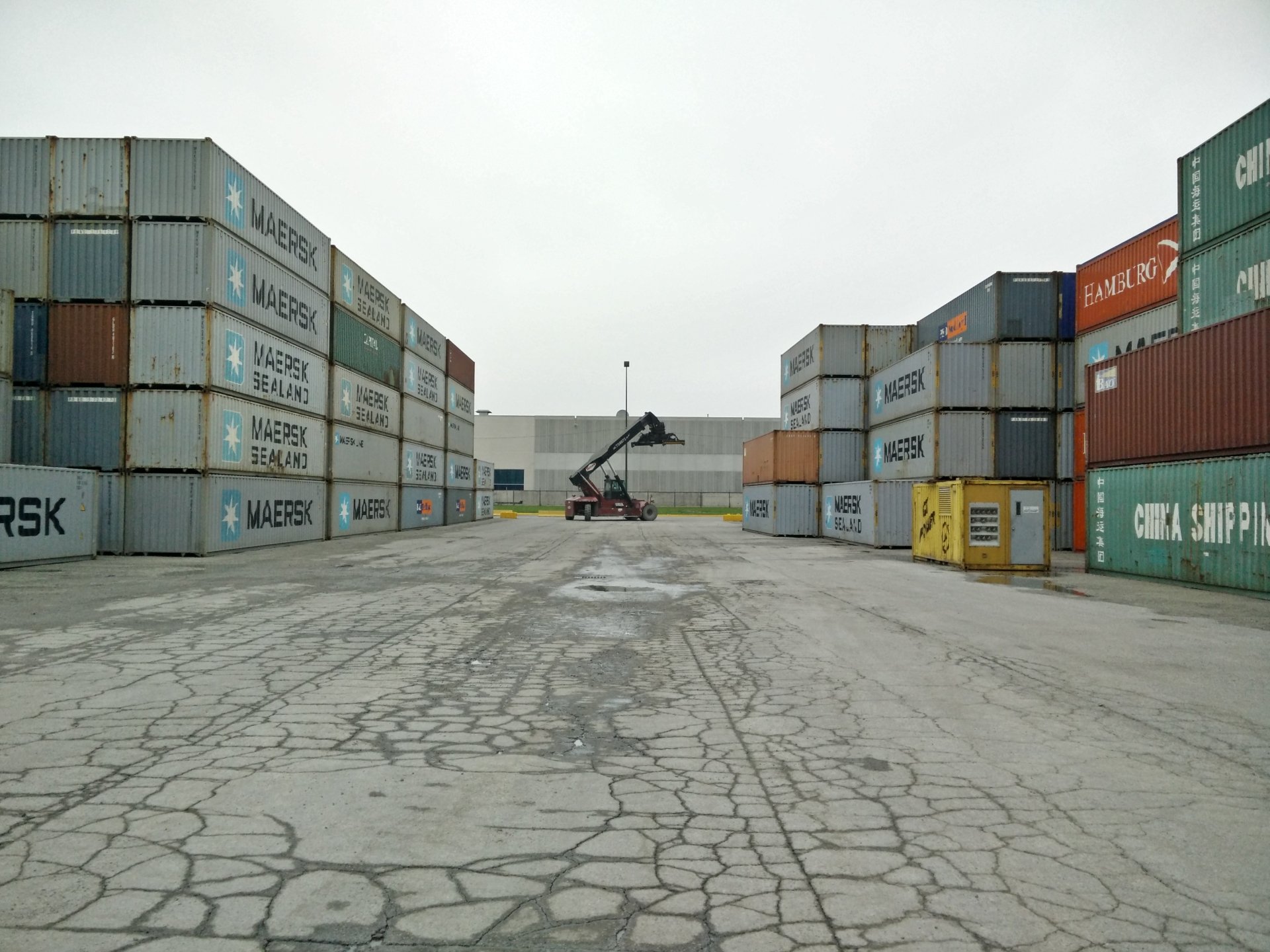 man made Container terminal Image