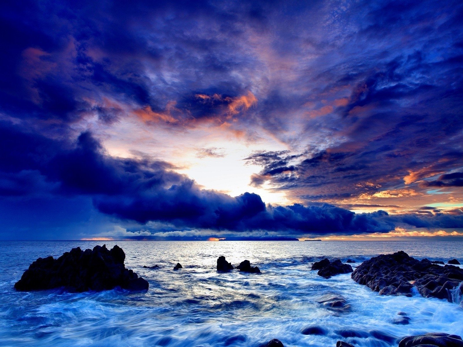 Blue Cloudy Sunset Sky Image - ID: 292408 - Image Abyss