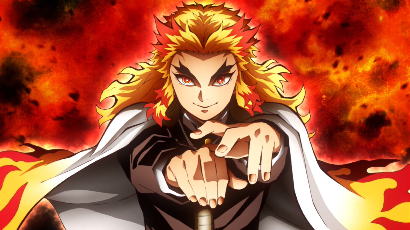 Download Kyojuro Rengoku Demon Slayer: Kimetsu No Yaiba Anime Image