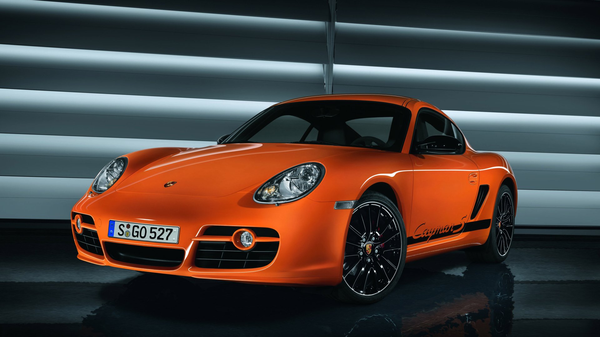 Porsche Cayman Porsche car vehicle orange car Porsche Cayman S Image