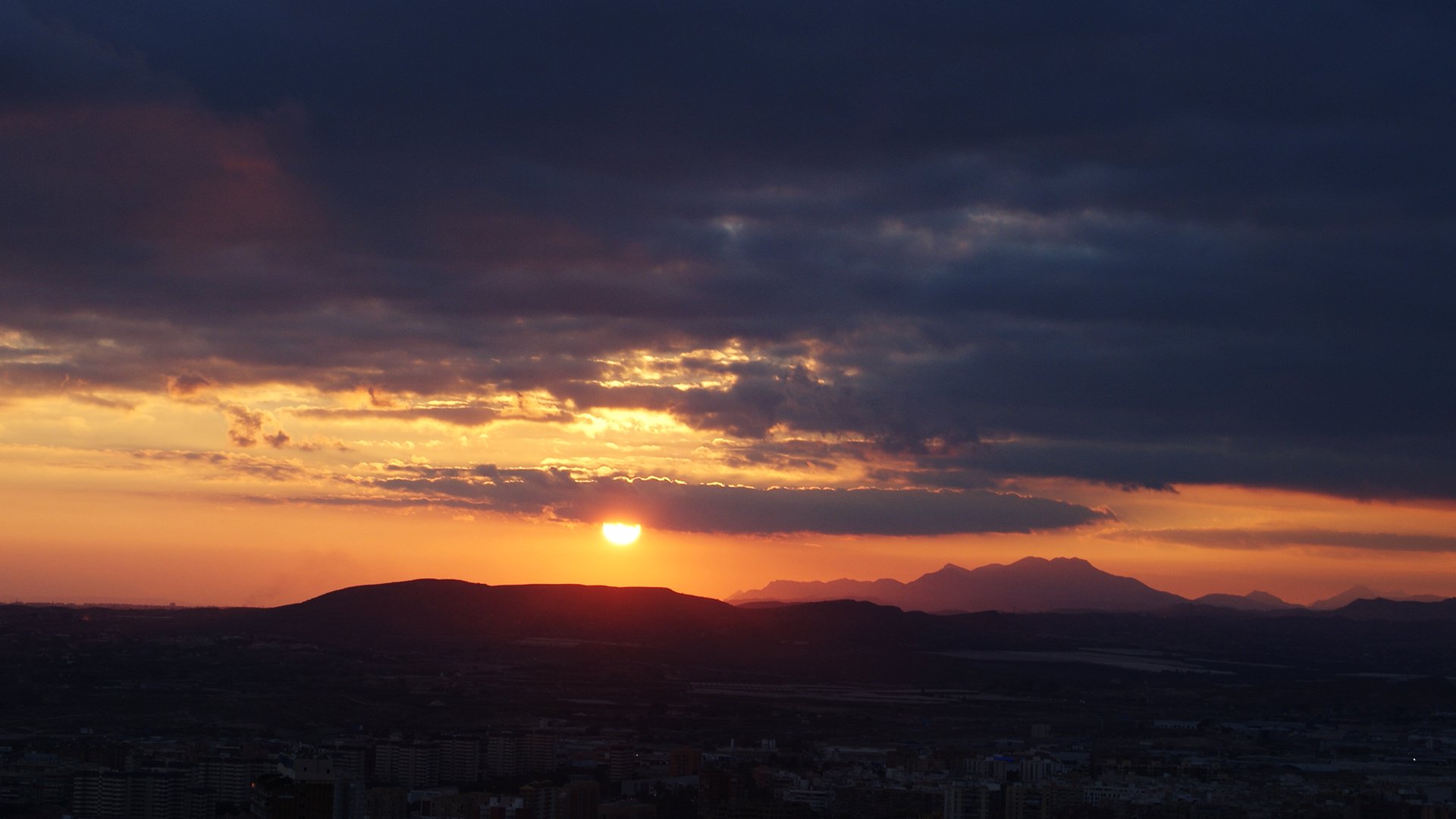  Puesta de sol / Castillo Santa Bárbara-Alicante